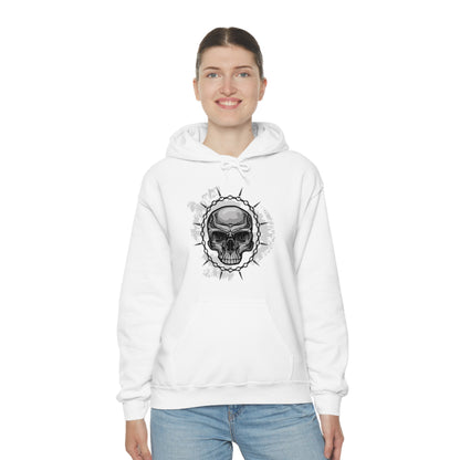 Skull Chain Splatter Hoodie