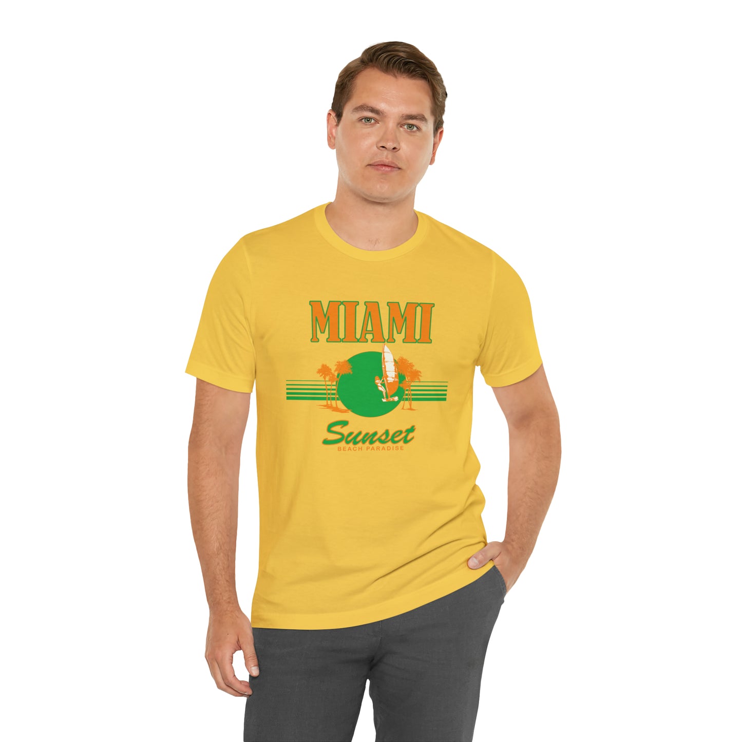 Miami Sunset Beach Paradise T-Shirt