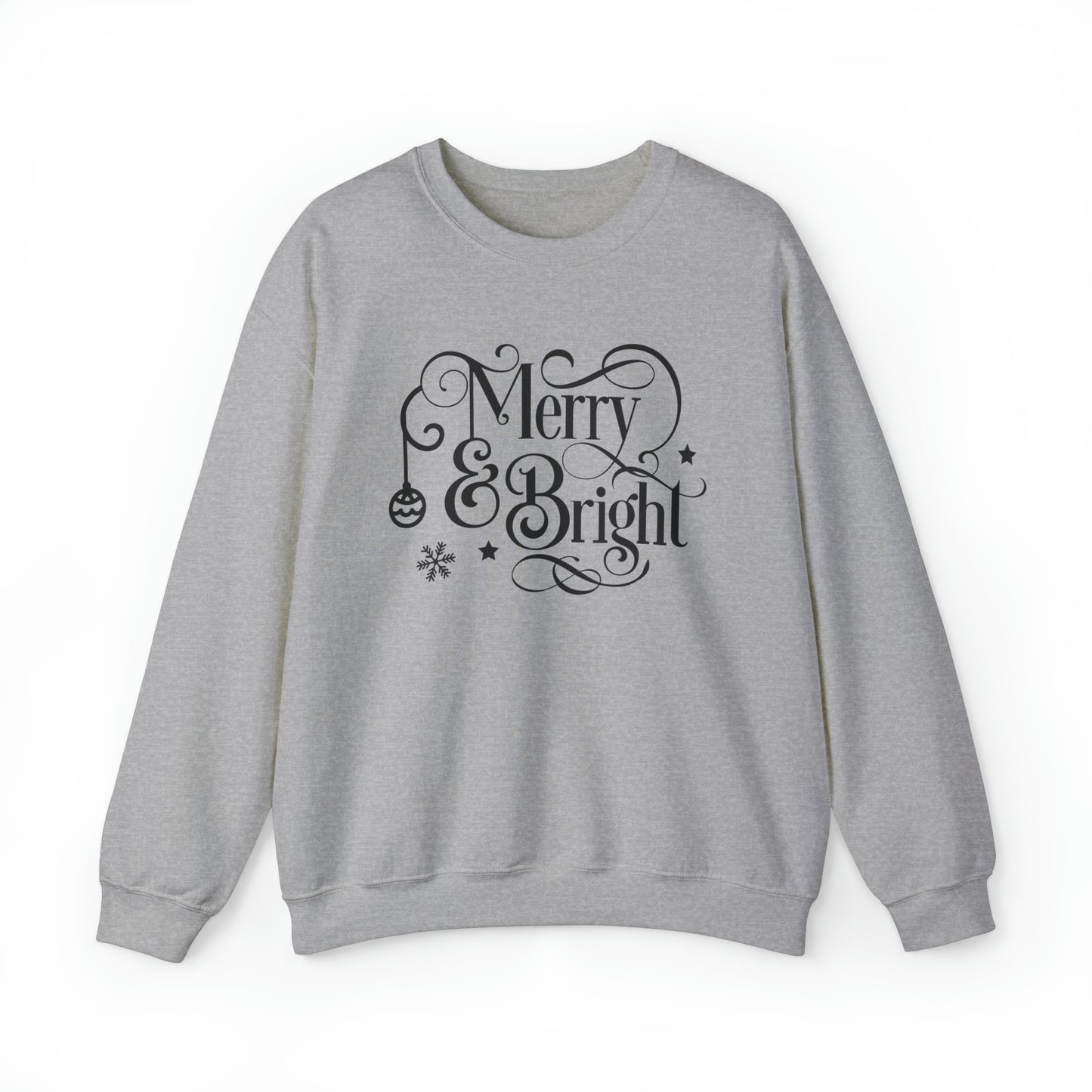 Merry and Bright Christmas Crewneck Sweatshirt