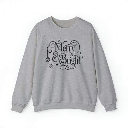 Merry and Bright Christmas Crewneck Sweatshirt