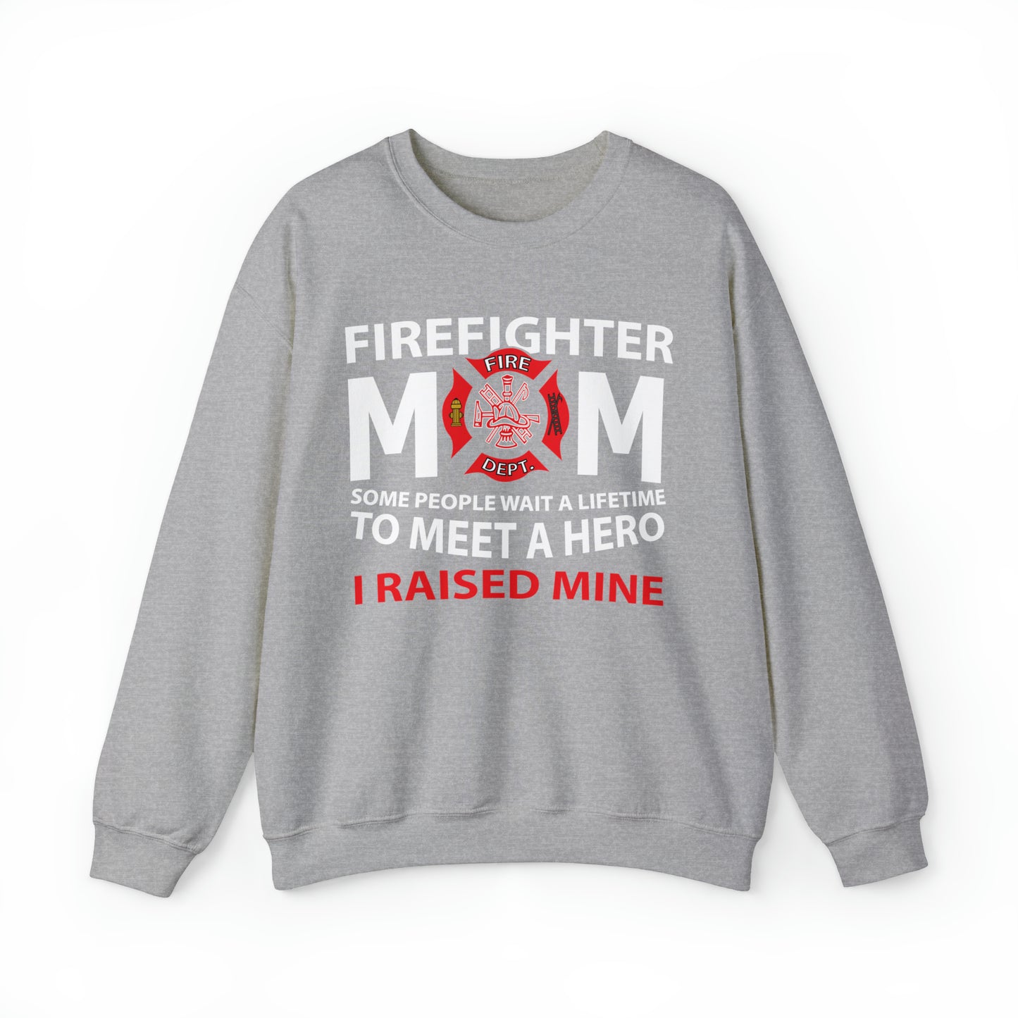 Firefighter Mom Crewneck Sweatshirt