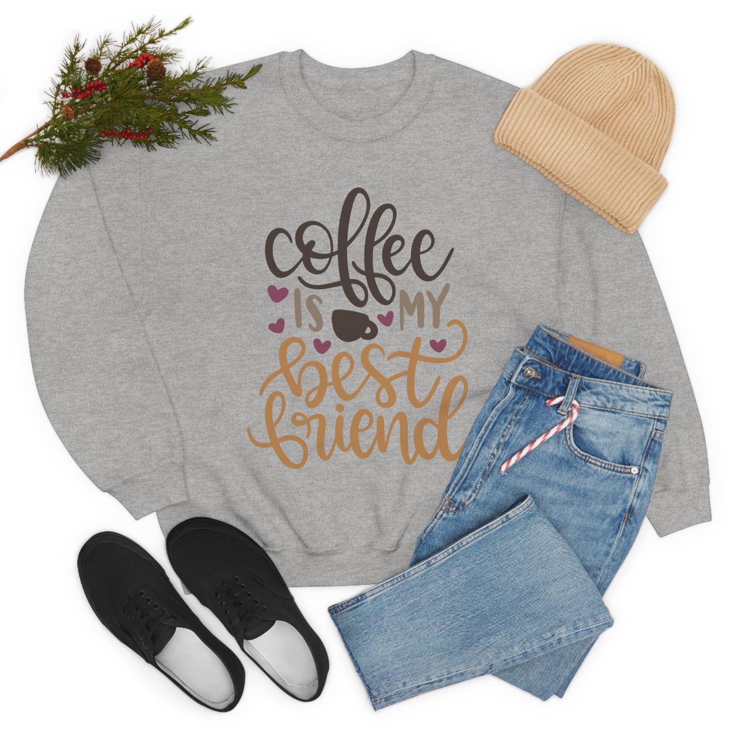 Coffee_is_my_best_friend Crewneck Sweatshirt