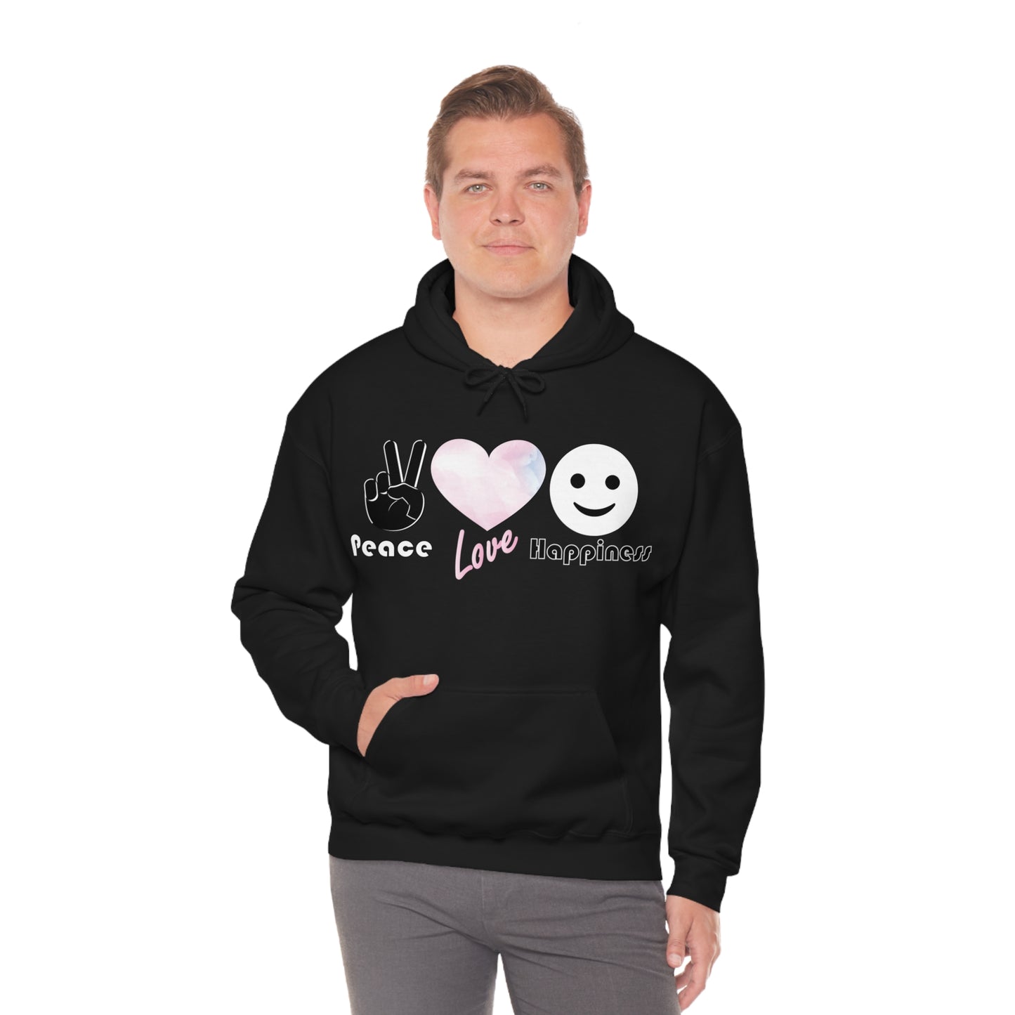 Peace-Love-Happiness Hoodie