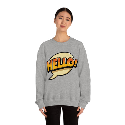 Hello! colorful Crewneck Sweatshirt