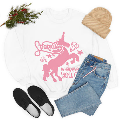 Sparkle unicorn Crewneck Sweatshirt