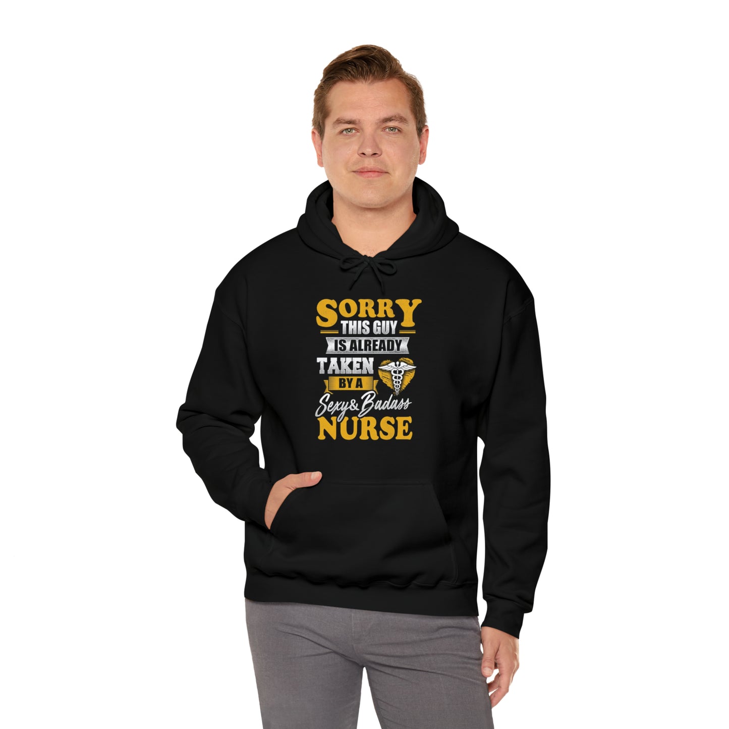 Sorry I'm taken by a bad ass nurse Hoodie