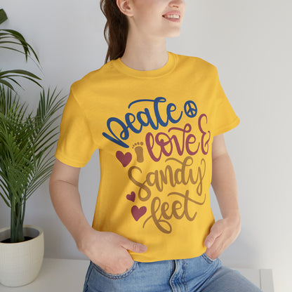 Peace_love_and_sandy_feet T-Shirt