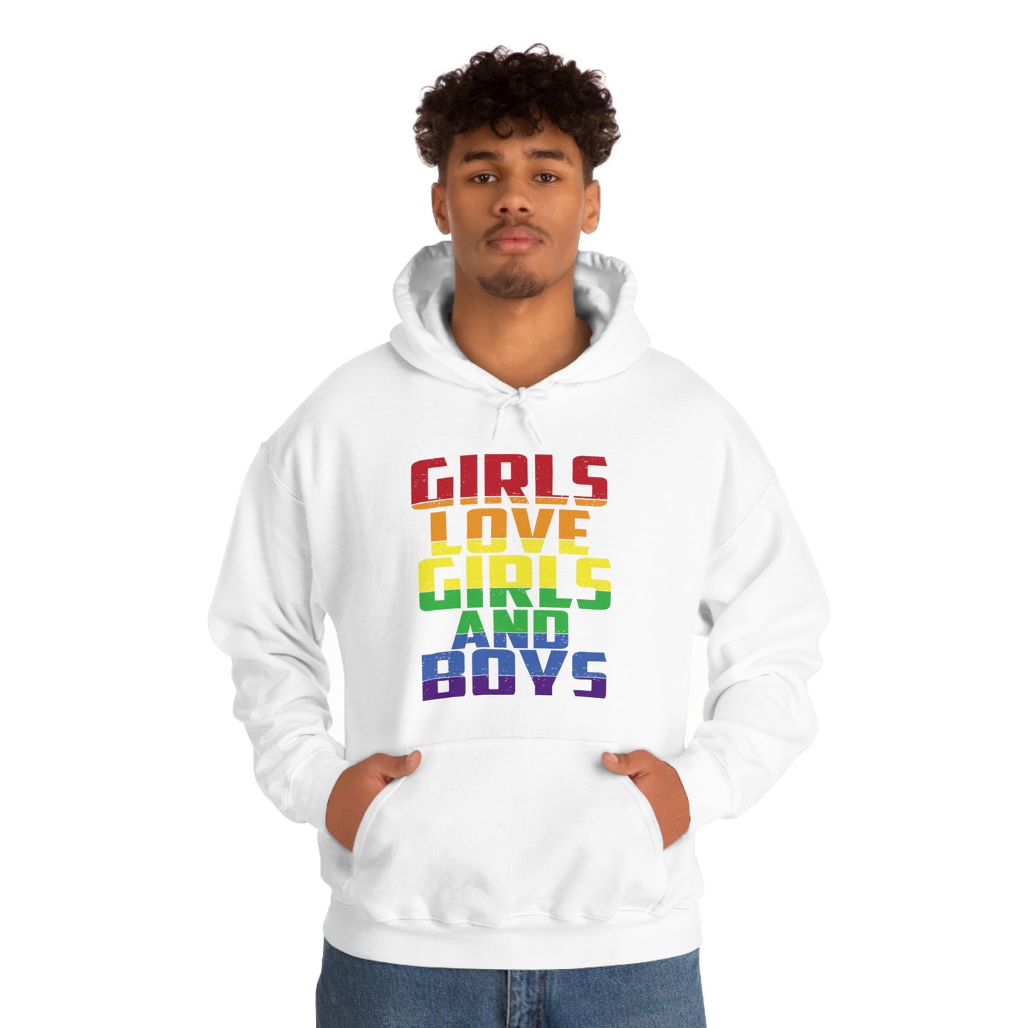 Girls Love Girls and Boys Hoodie