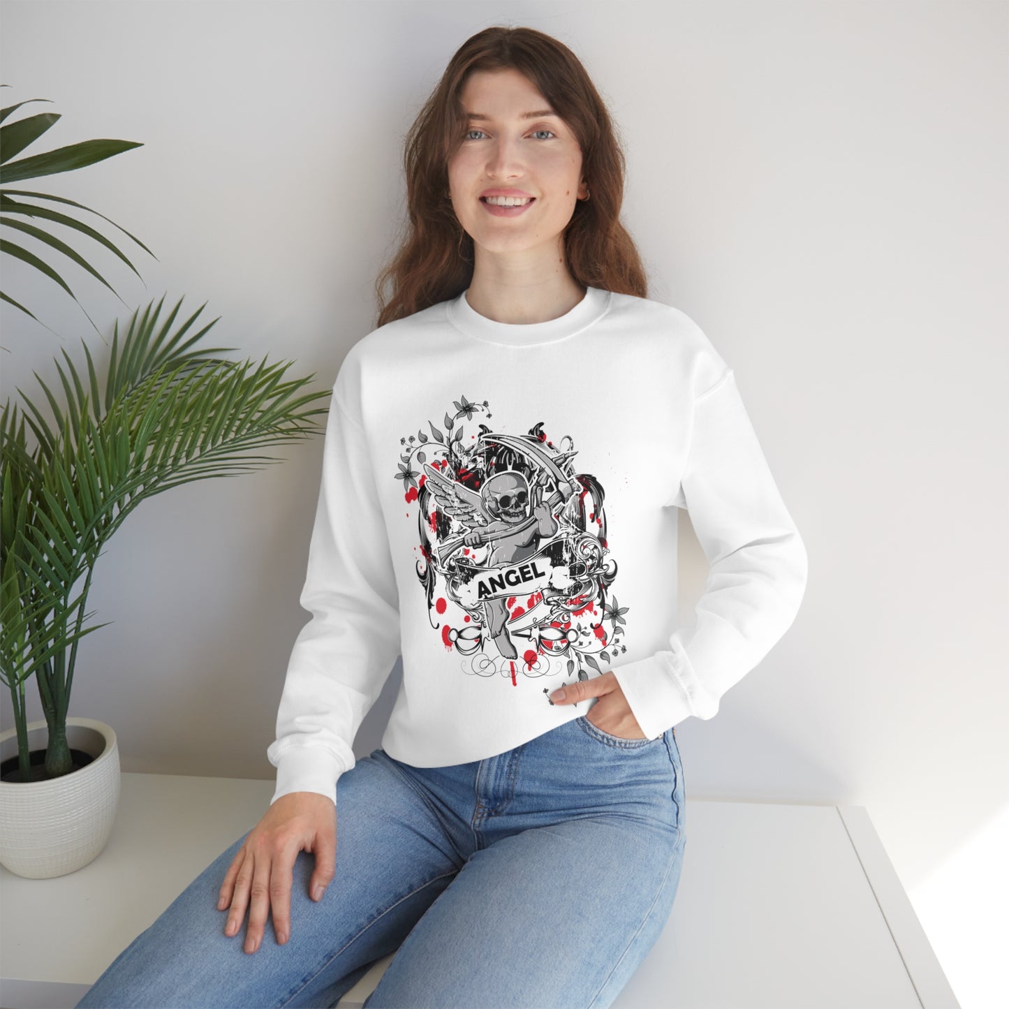 Dark Side Angel Crewneck Sweatshirt