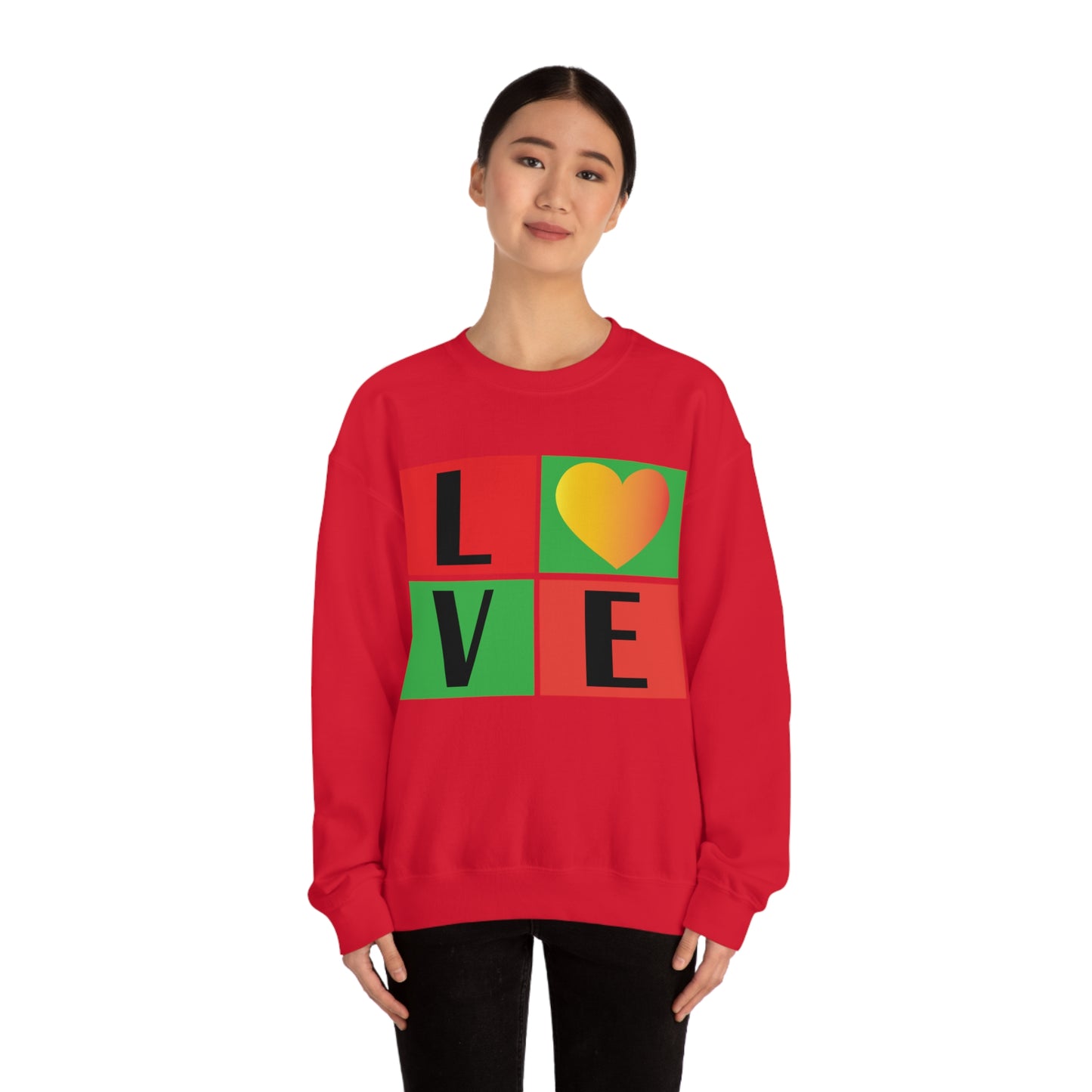 Love Squares Crewneck Sweatshirt