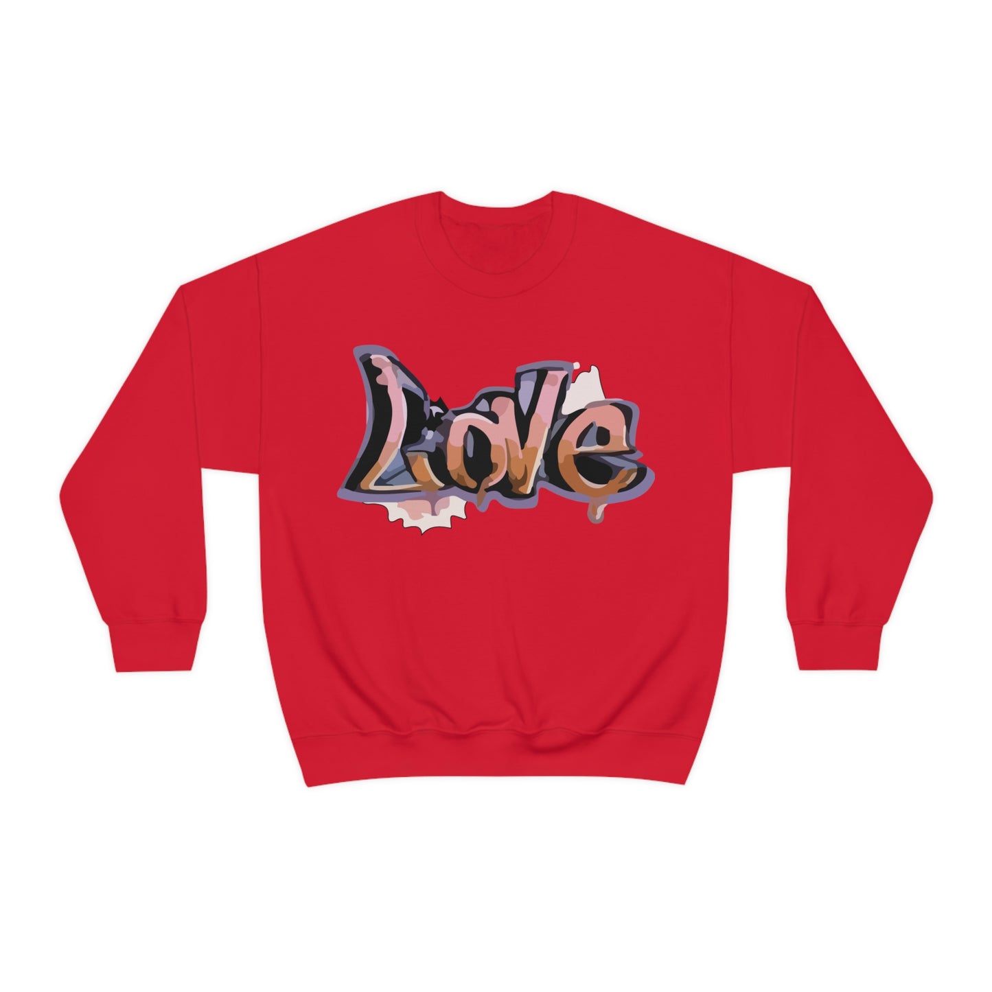 Cool love graffiti Crewneck Sweatshirt