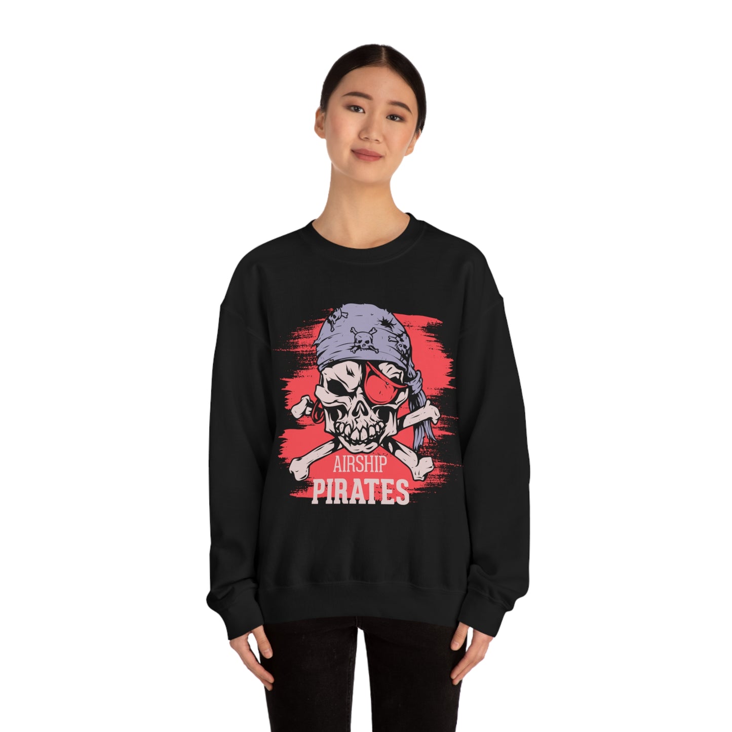 Airship Skull Pirate Crewneck Sweatshirt