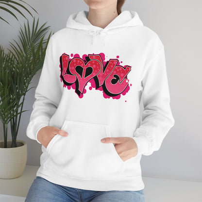 Peace and Love graffiti Hoodie