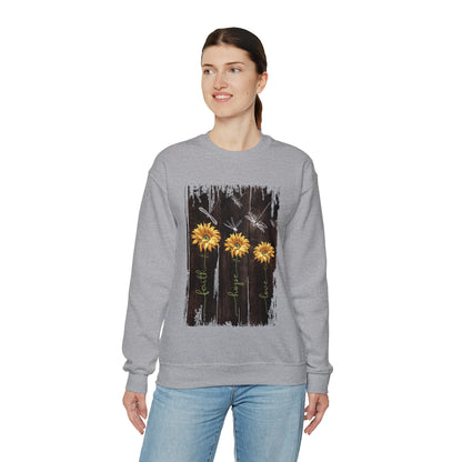 Sunflowers Faith hope love Crewneck Sweatshirt