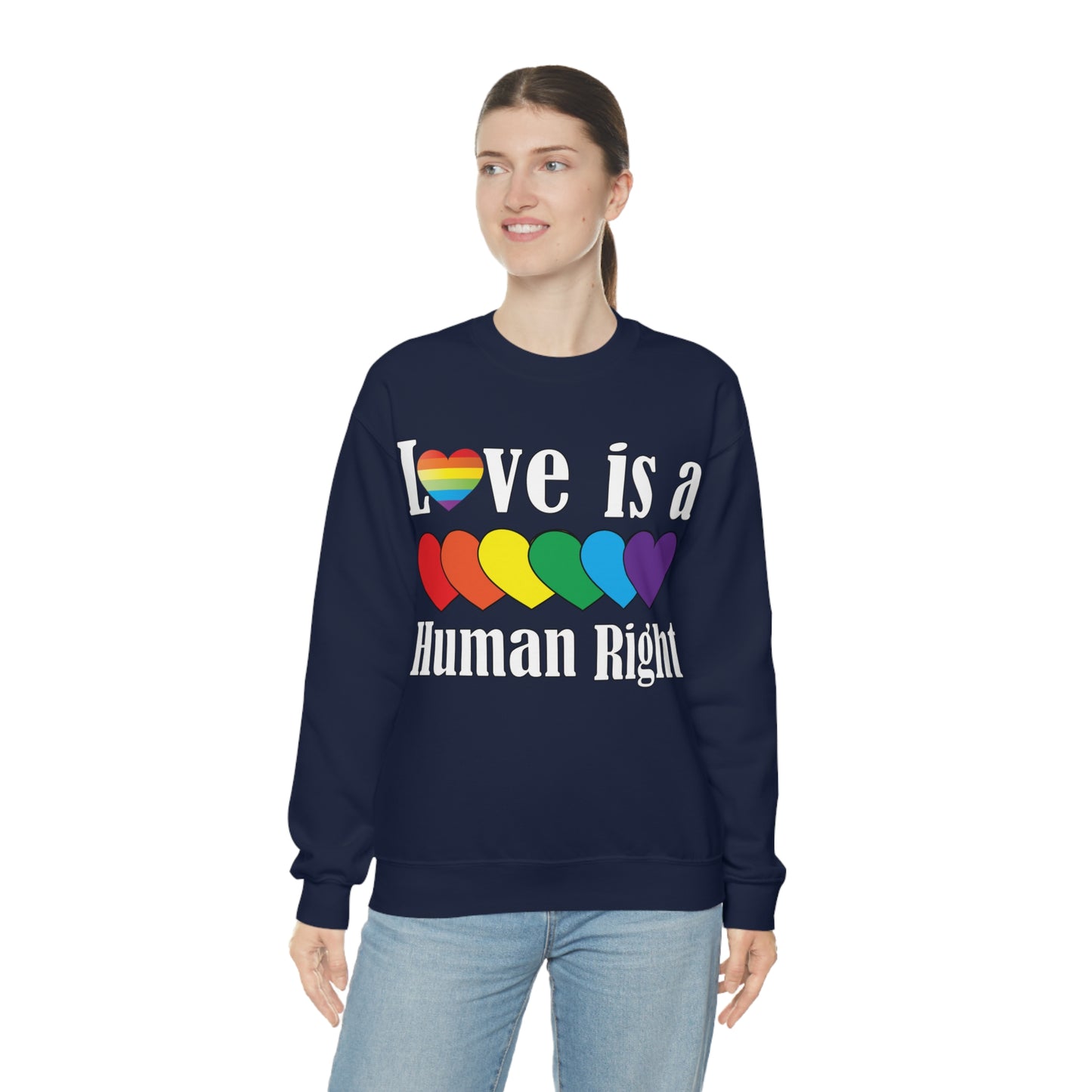 Love is a Human right Crewneck Sweatshirt