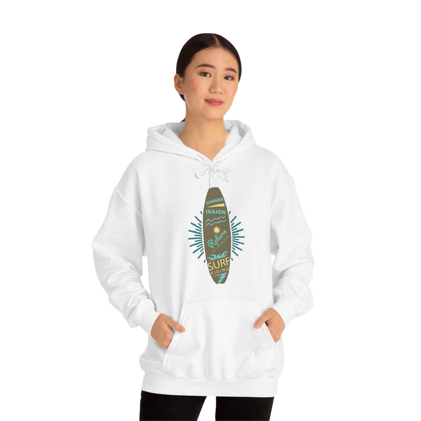 Surf Riding Summer Hoodie