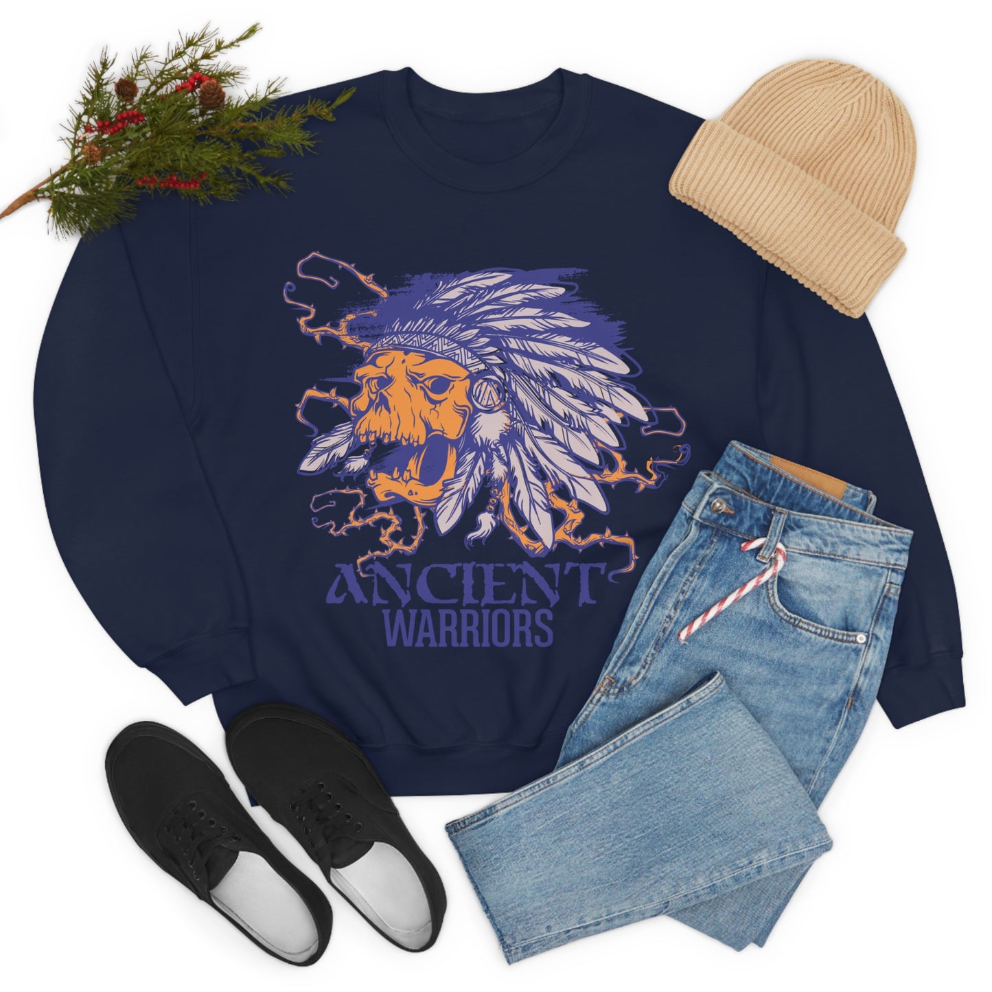 Ancient Warrior Chief Crewneck Sweatshirt