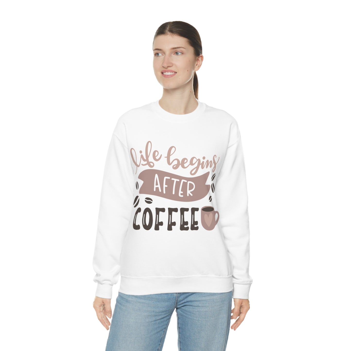 Life_begins_after_coffee Crewneck Sweatshirt