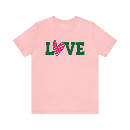 Love stripped heart T-Shirt