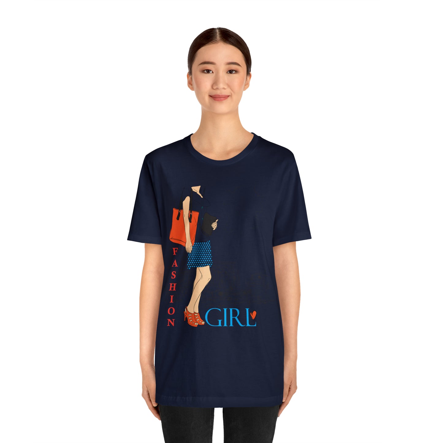 Fashion girl with a bag T-Shirt