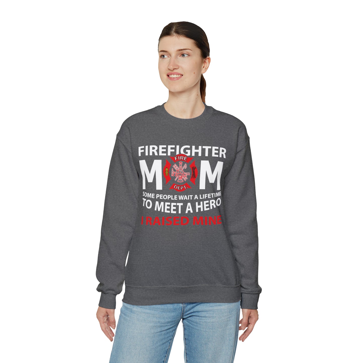 Firefighter Mom Crewneck Sweatshirt