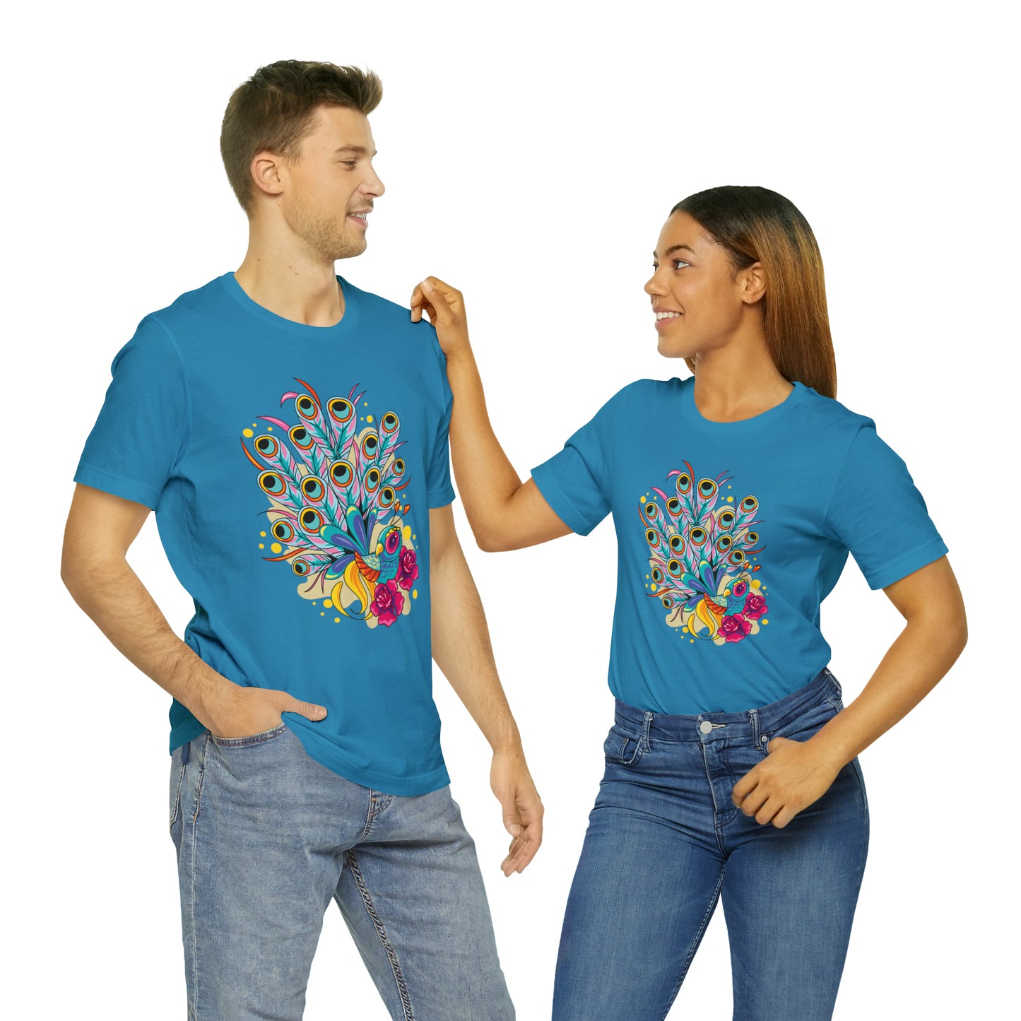 Colorful Peacock T-Shirt