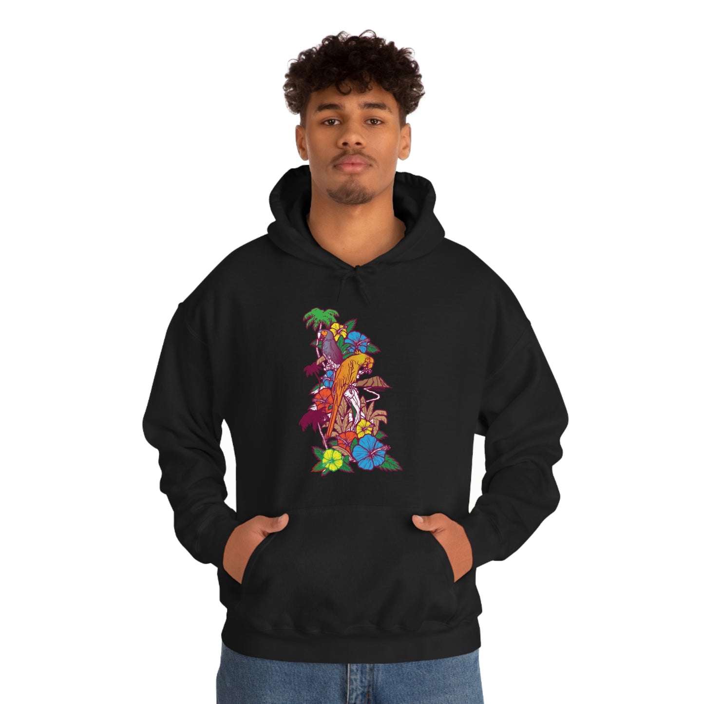 Parrot Jungle Floral Hoodie