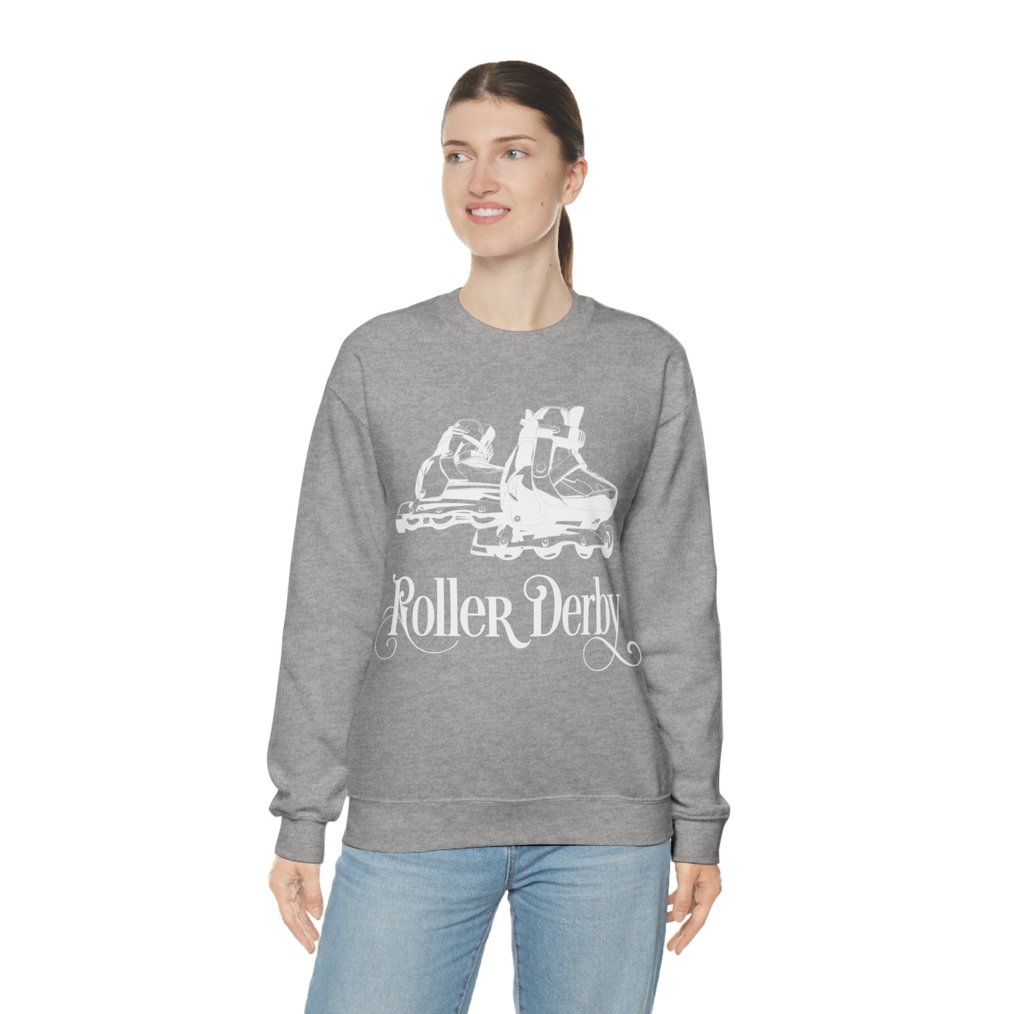 Roller_Derby Crewneck Sweatshirt