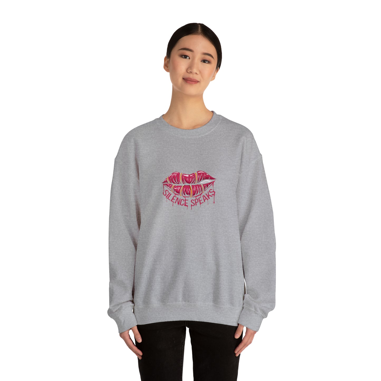 Silence Speaks Crewneck Sweatshirt