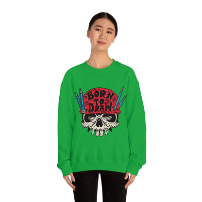 Born to_Draw Crewneck Sweatshirt