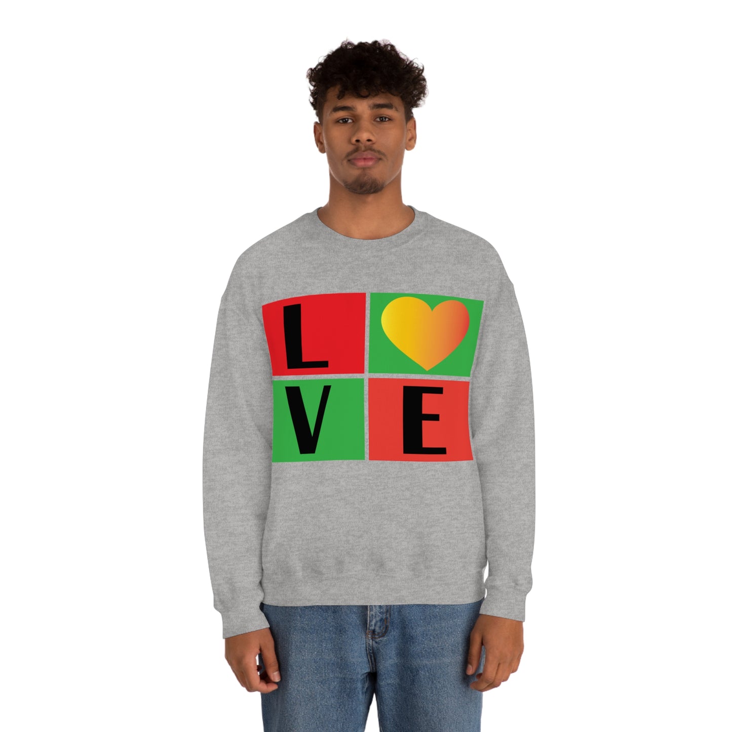 Love Squares Crewneck Sweatshirt