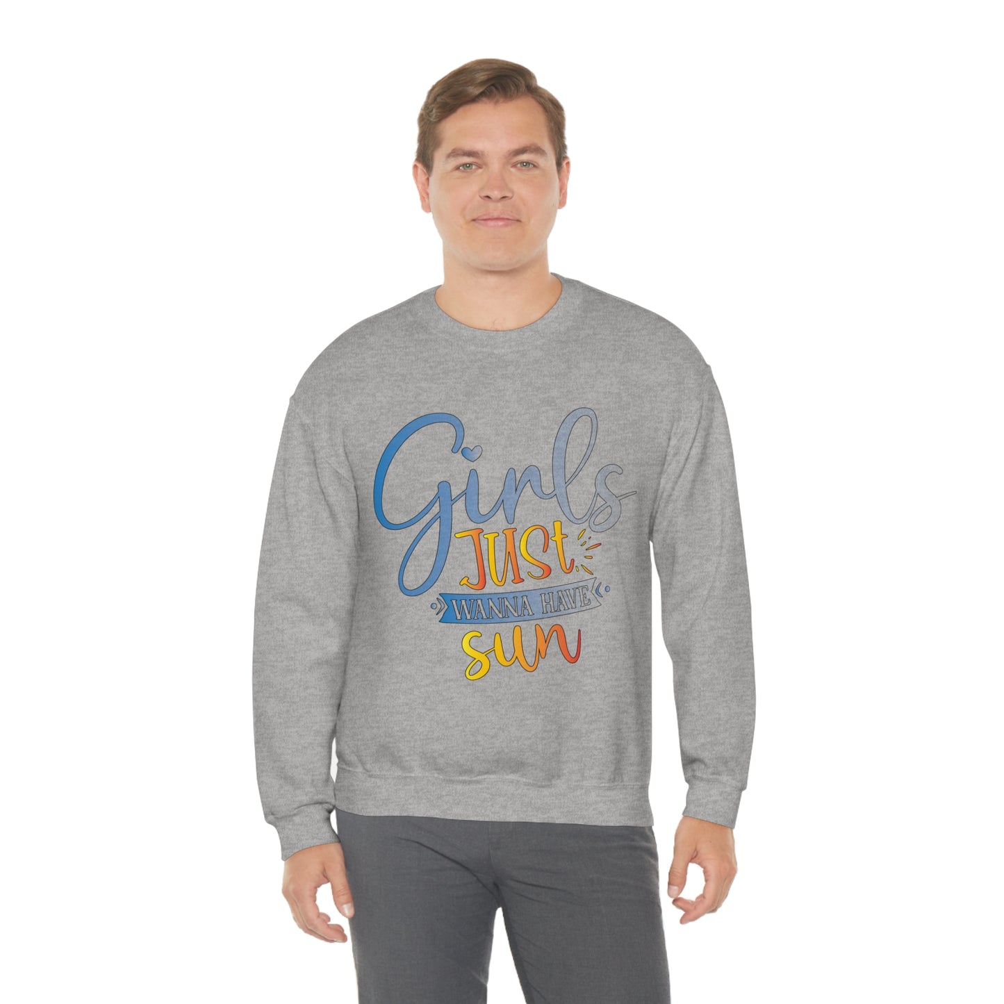 Girls Just Wanna Have Sun Crewneck Sweatshirt