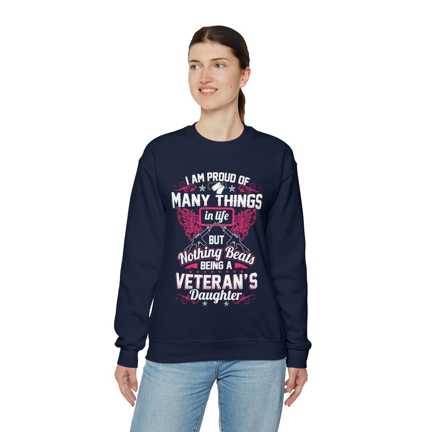 Proud veteran dad Crewneck Sweatshirt