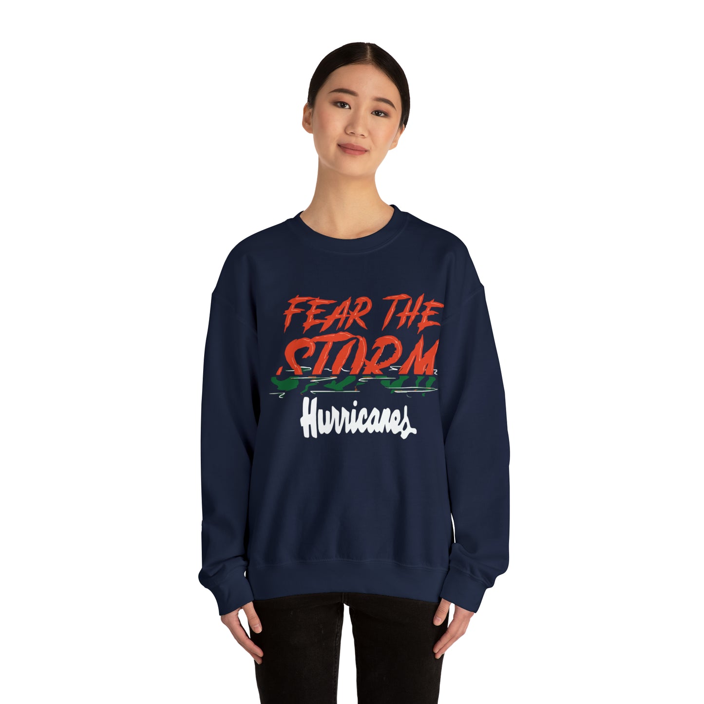 Fear the storm Hurricanes Crewneck Sweatshirt