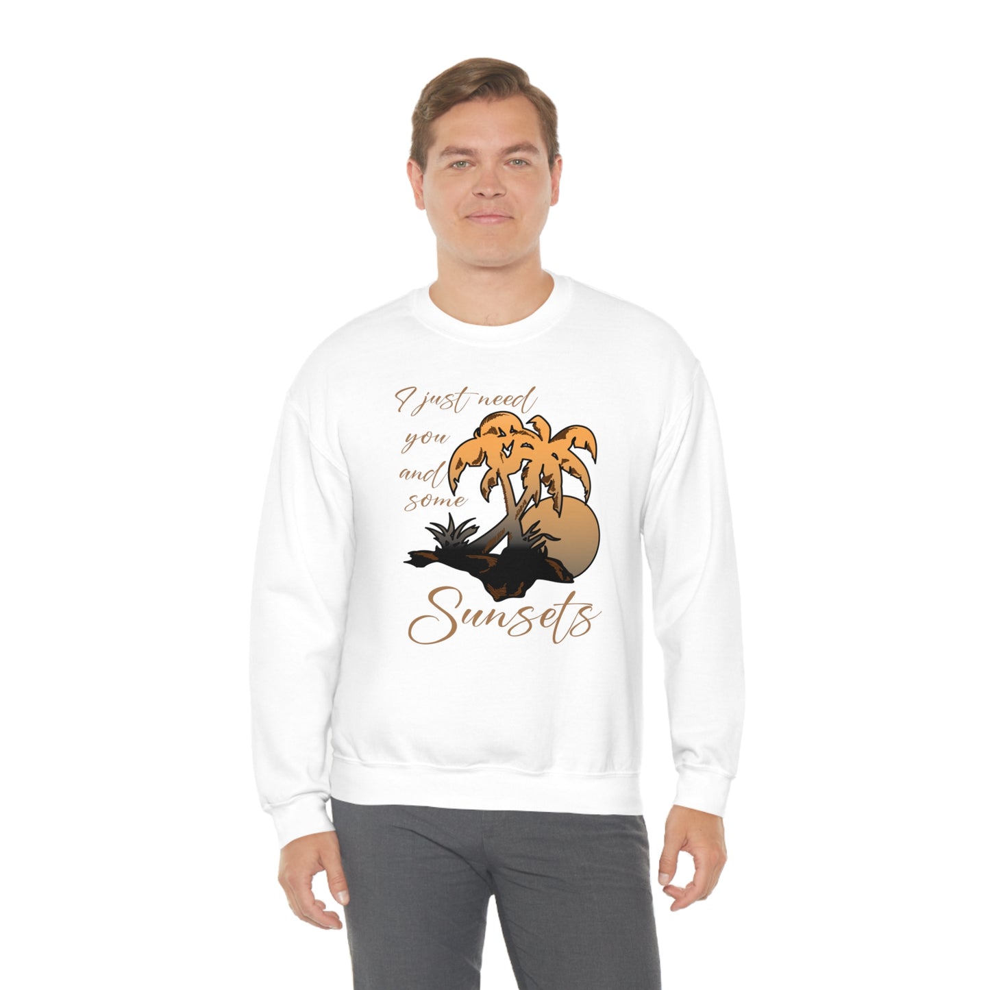 Just You and Some Sunsets Crewneck Sweatshirt