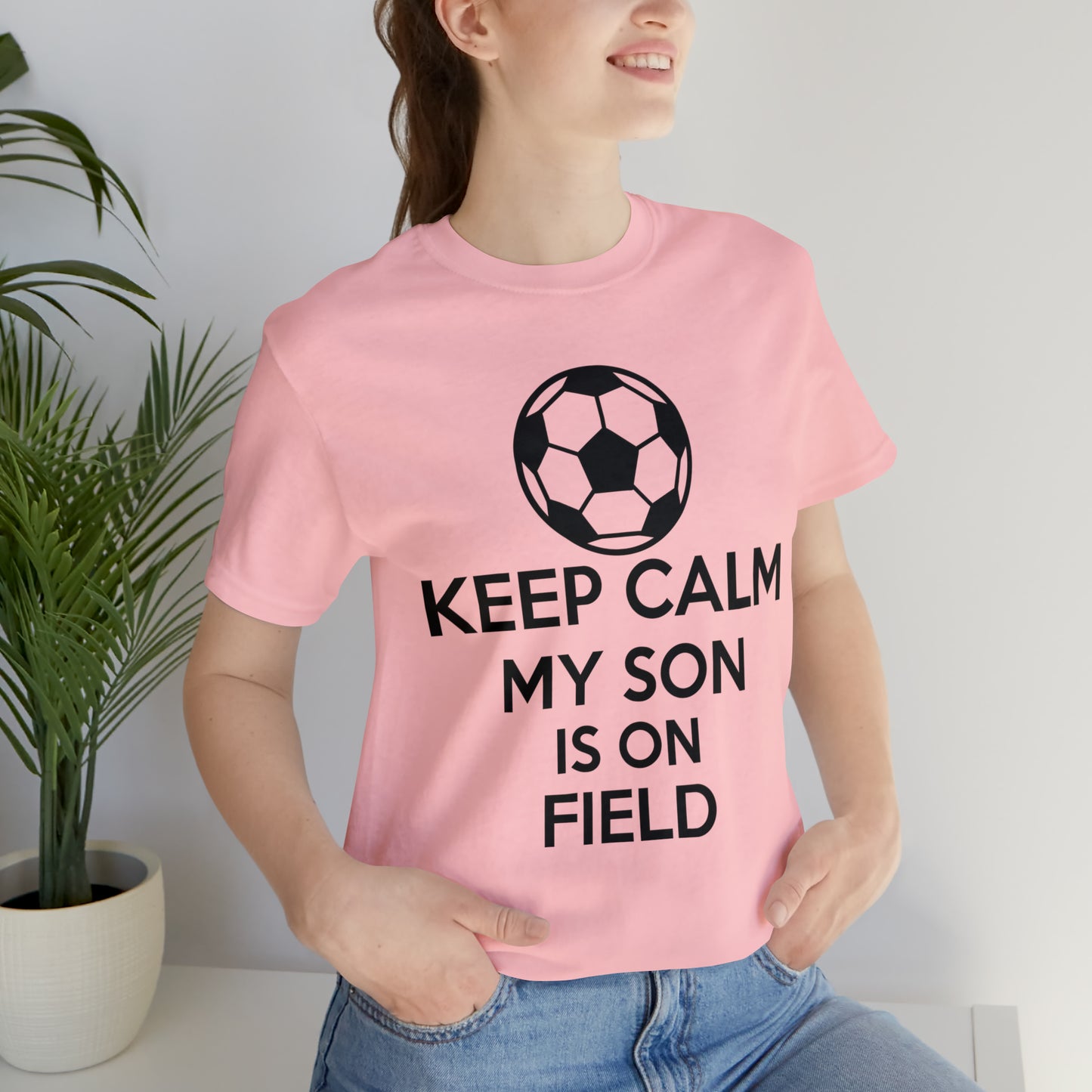 Keep calm my son is on the field T-Shirt