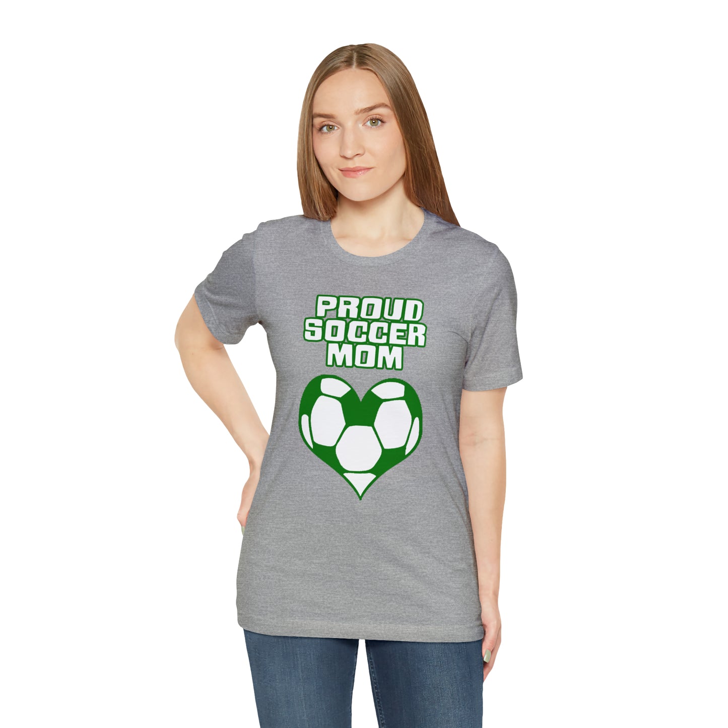 Proud -soccer-mom Heart T-Shirt