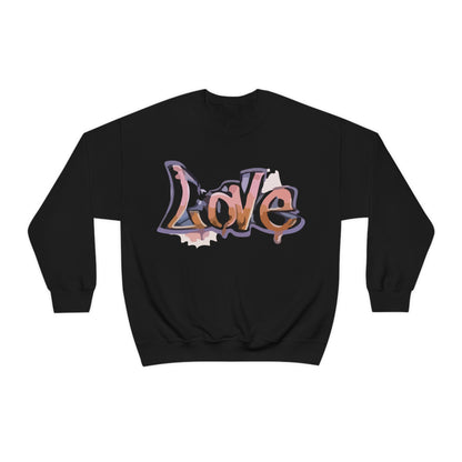 Cool love graffiti Crewneck Sweatshirt