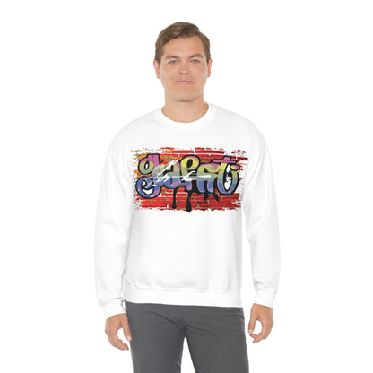 Graffiti on a wall Crewneck Sweatshirt