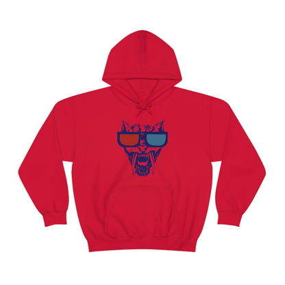 3D Glasses Tiger Hoodie