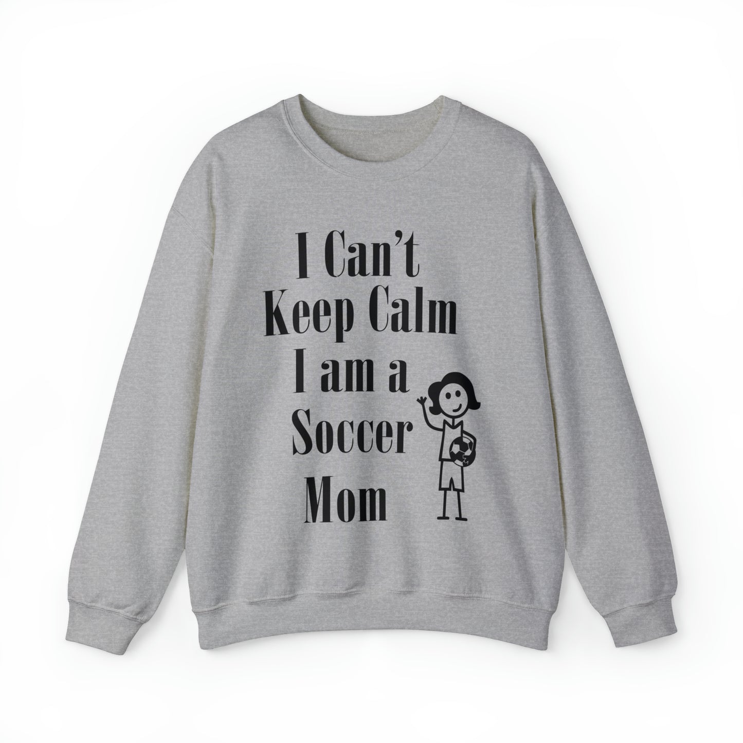 I can't keep calm I'm a soccer mom Crewneck Sweatshirt