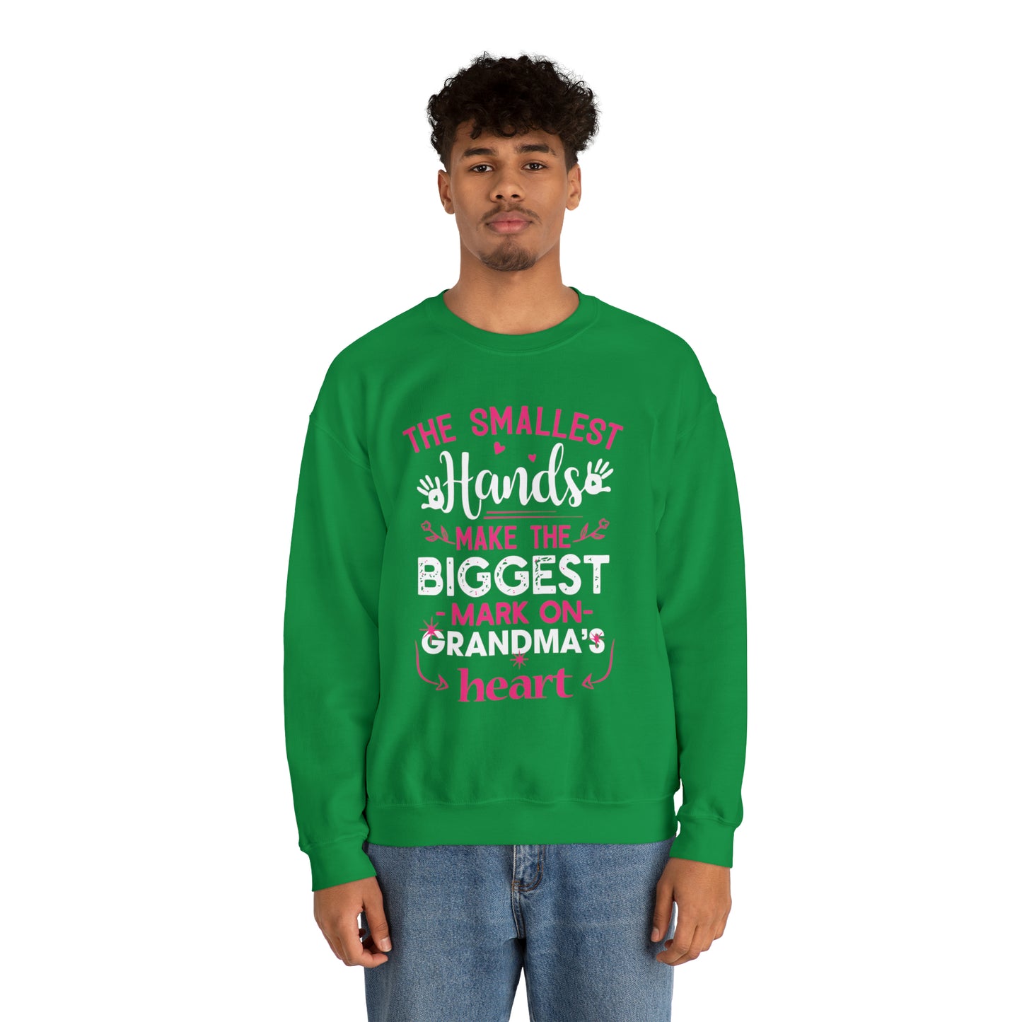 Biggest mark on grandmas heart Crewneck Sweatshirt