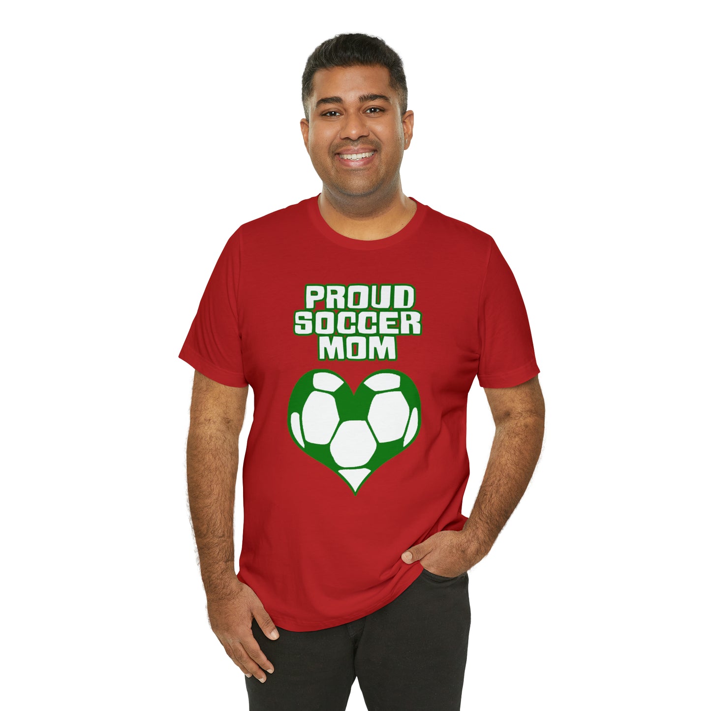 Proud -soccer-mom Heart T-Shirt