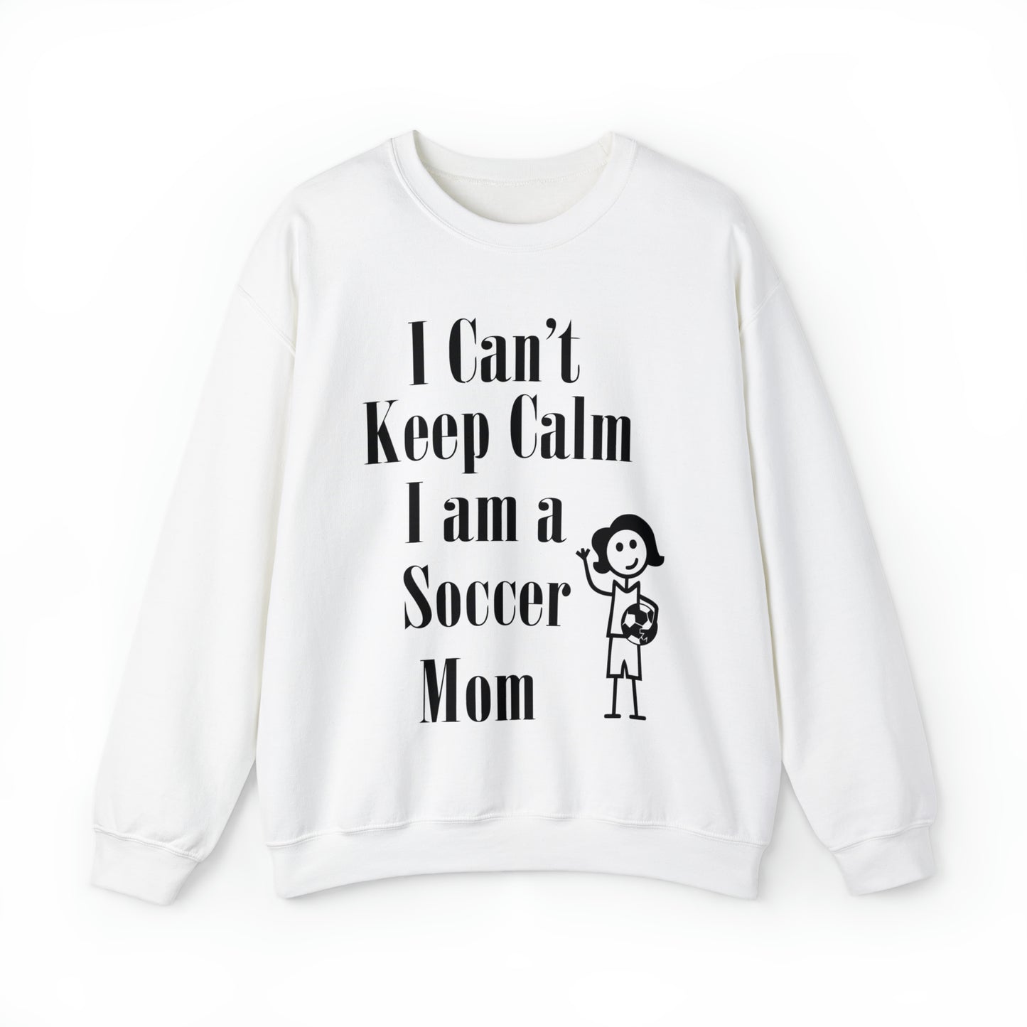 I can't keep calm I'm a soccer mom Crewneck Sweatshirt