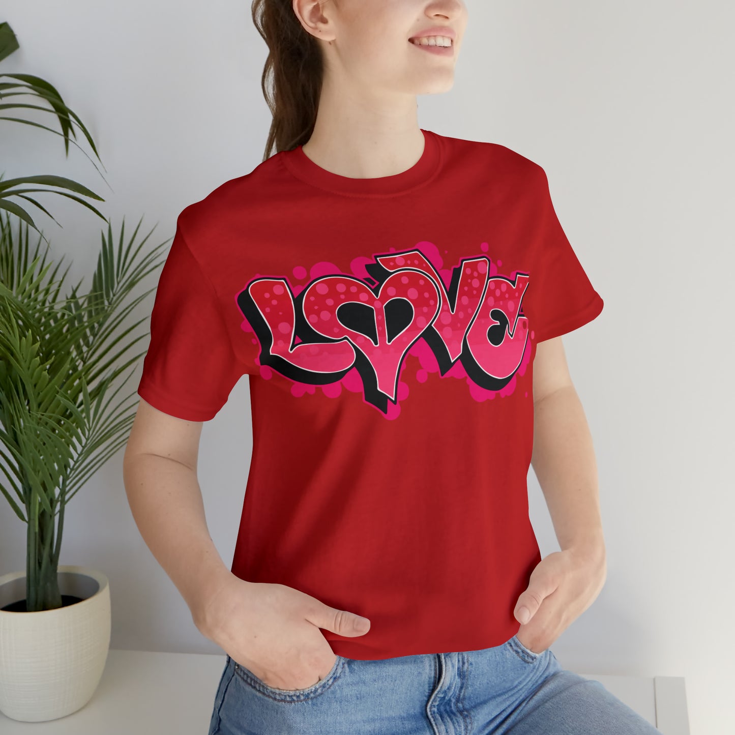 Peace and Love graffiti T-Shirt