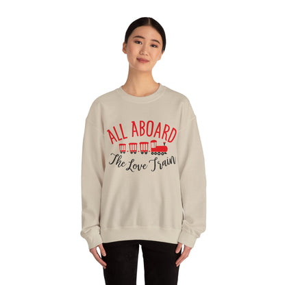 All-Aboard-The-Love-Train Crewneck Sweatshirt