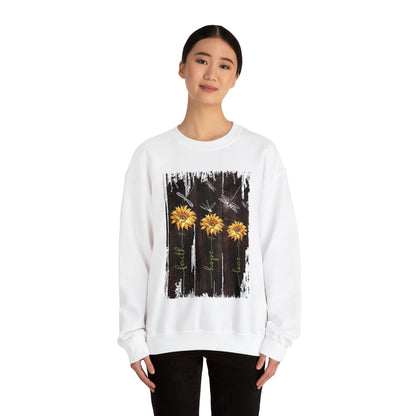 Sunflowers Faith hope love Crewneck Sweatshirt