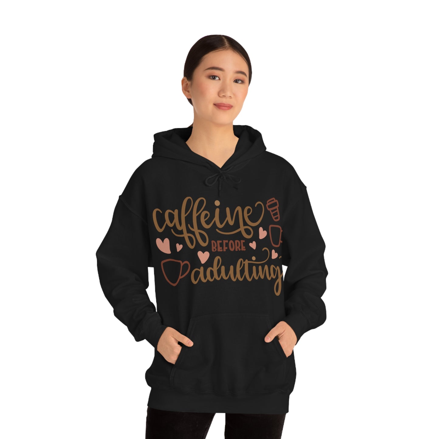 Caffeine before adulting Hoodie