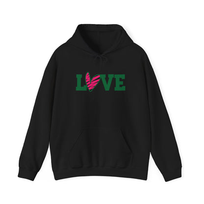 Love stripped heart Hoodie