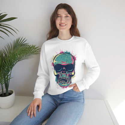 South Beach Skull Crewneck Sweatshirt